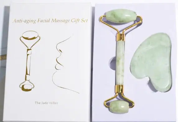 Rouleau de jade et Gua Sha Coffret