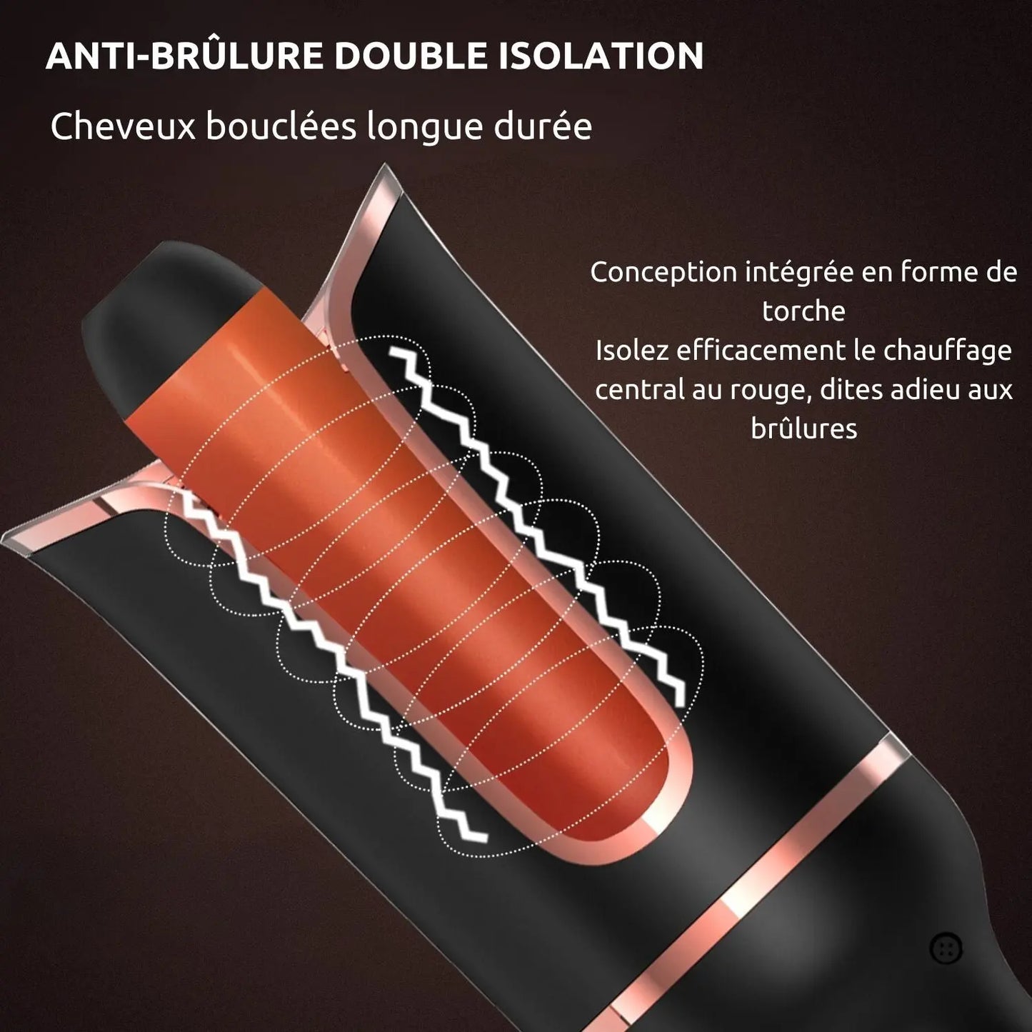 Spin-n-Curl - Fer à friser à rotation automatique Les Visionnaires