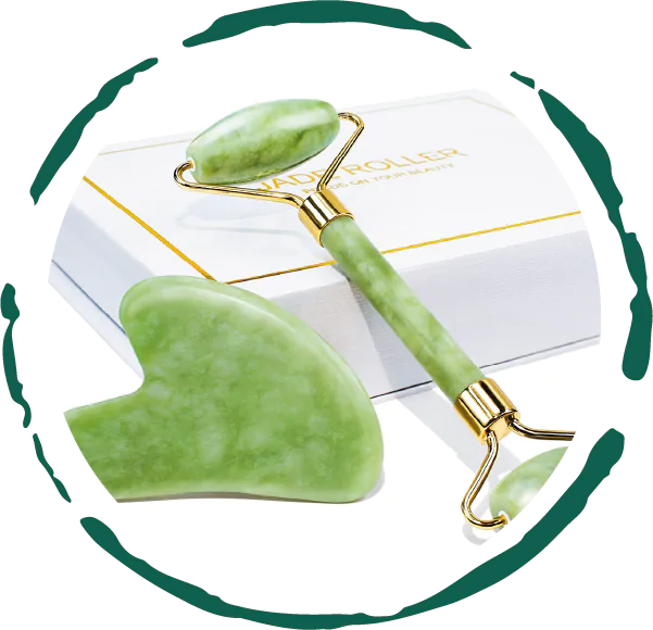 Rouleau de jade et Gua Sha Coffret